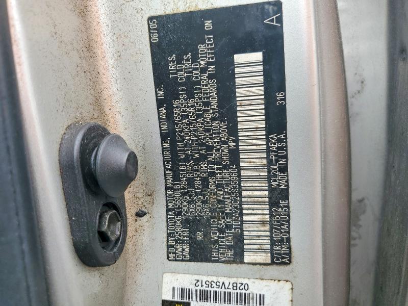 Продаж на аукціоні авто 2005 Toyota Sienna, vin: 5TDZA23C25S359604, номер лоту: 70178476