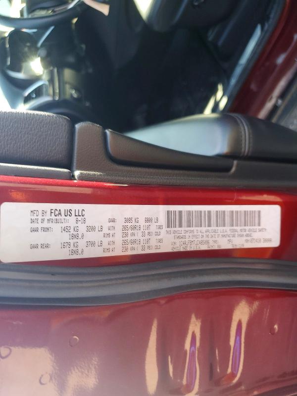 Продаж на аукціоні авто 2018 Jeep Grand Cherokee, vin: 1C4RJFBM7JC485096, номер лоту: 67203176