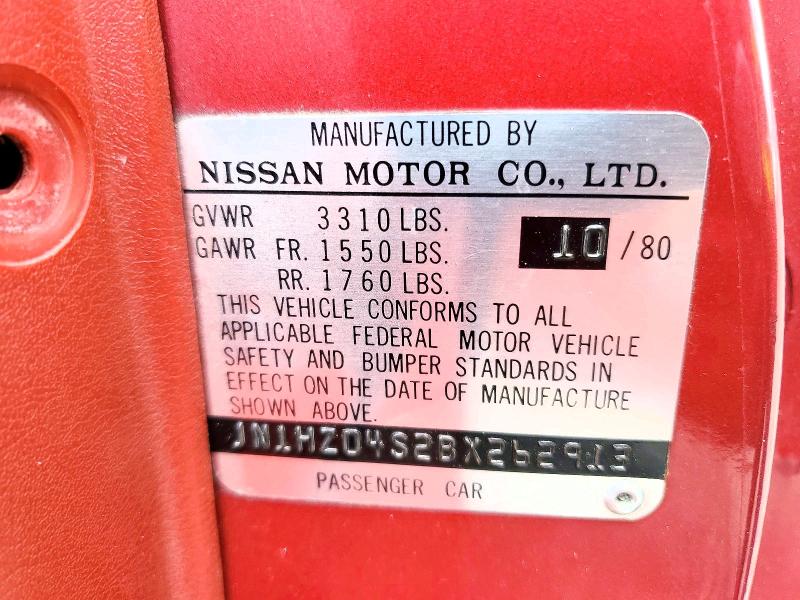Продаж на аукціоні авто 1981 Datsun 280zx, vin: JN1HZ04S2BX262913, номер лоту: 67546266