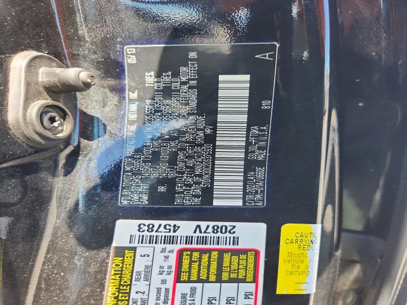 Aukcja sprzedaży 2013 Toyota Sienna, vin: 5TDYK3DC2DS375930, numer aukcji: 67954936