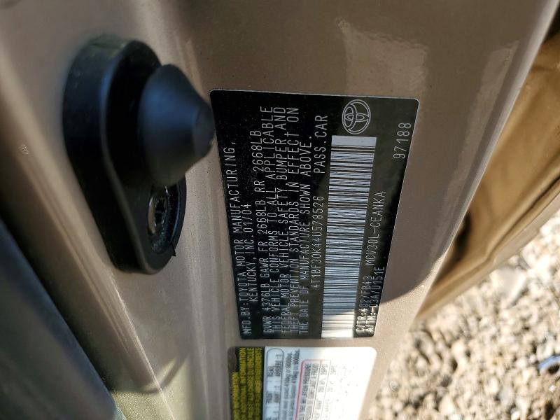Aukcja sprzedaży 2004 Toyota Camry, vin: 4T1BF30K44U578526, numer aukcji: 67791686