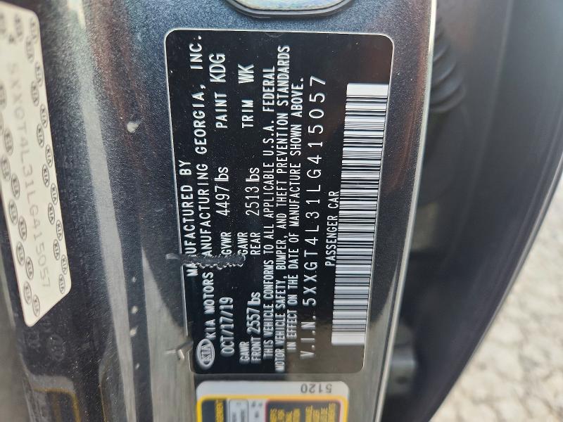 Продаж на аукціоні авто 2020 Kia Optima, vin: 5XXGT4L31LG415057, номер лоту: 67998796