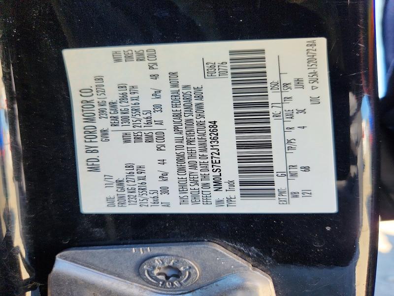 70920476 :رقم المزاد ، NM0LS7E72J1362684 vin ، 2018 Ford Transit Connect مزاد بيع