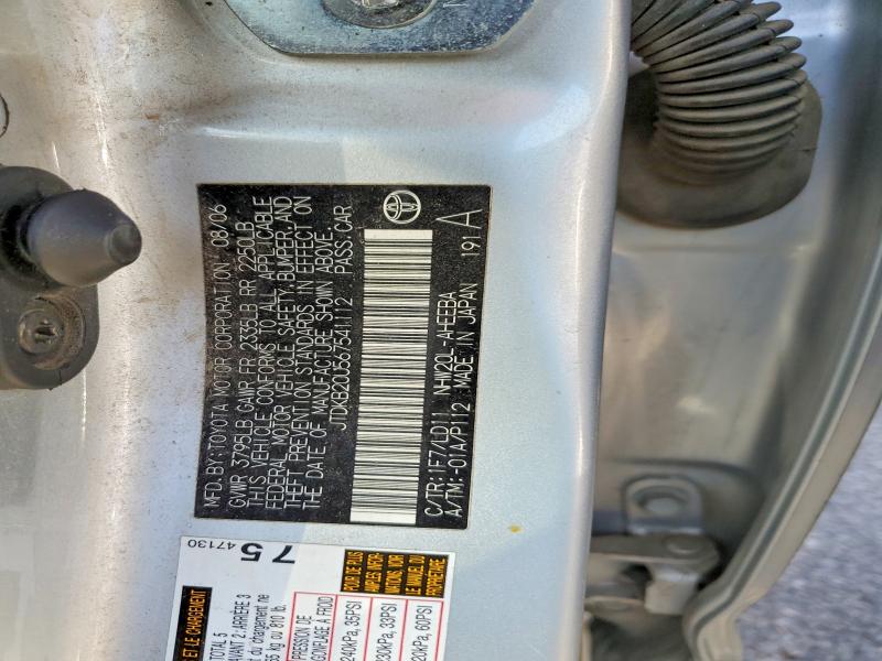 Aukcja sprzedaży 2006 Toyota Prius, vin: JTDKB20U567541112, numer aukcji: 67984316