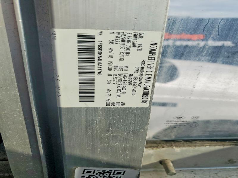 67439876 :رقم المزاد ، 1F65F5KN4L0A11763 vin ، 2020 Ford F59 مزاد بيع