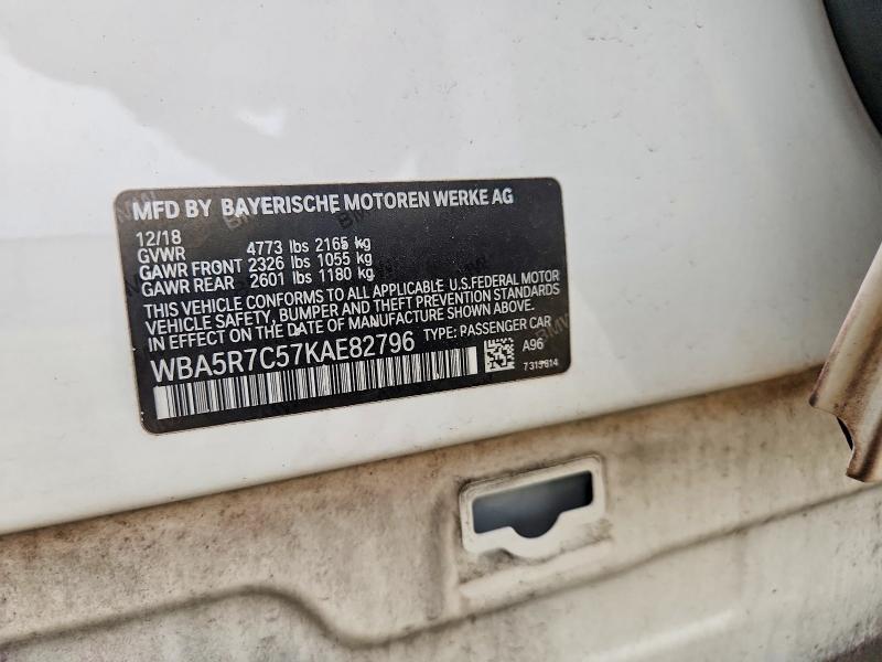Продаж на аукціоні авто 2019 Bmw 330xi, vin: WBA5R7C57KAE82796, номер лоту: 68081026