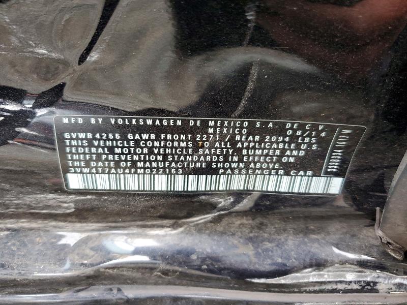 69091936 :رقم المزاد ، 3VW4T7AU4FM022153 vin ، 2015 Volkswagen Gti مزاد بيع