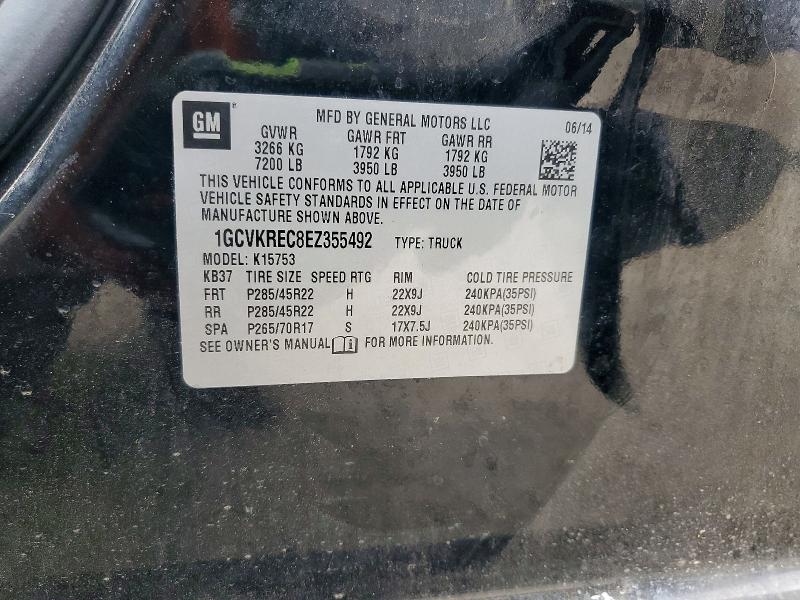 Aukcja sprzedaży 2014 Chevrolet Silverado, vin: 1GCVKREC8EZ355492, numer aukcji: 66591426