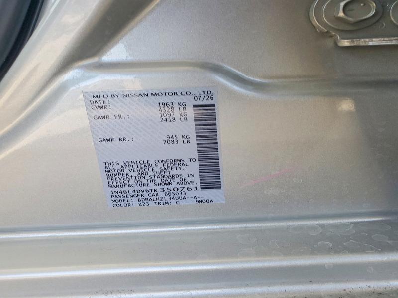 2026 Nissan Altima მანქანა იყიდება აუქციონზე, vin: 1N4BL4DV6TN350761, აუქციონის ნომერი: 69417756