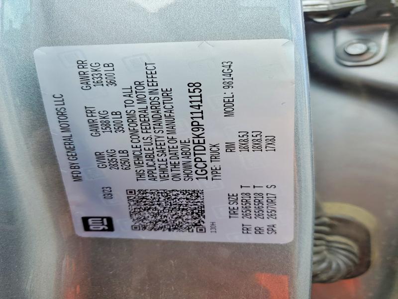 Aukcja sprzedaży 2023 Chevrolet Colorado, vin: 1GCPTDEK9P1141158, numer aukcji: 66894866