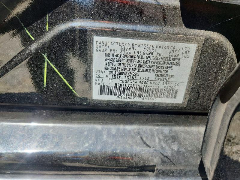 Продаж на аукціоні авто 2024 Nissan Sentra, vin: 3N1AB8BV7RY249505, номер лоту: 67235456