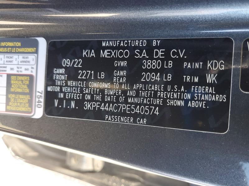 Продажа на аукционе авто 2023 Kia Forte, vin: 3KPF44AC7PE540574, номер лота: 67990306