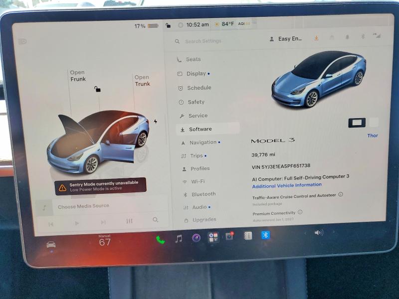 Продаж на аукціоні авто 2023 Tesla Model 3, vin: 5YJ3E1EA5PF651738, номер лоту: 66552856