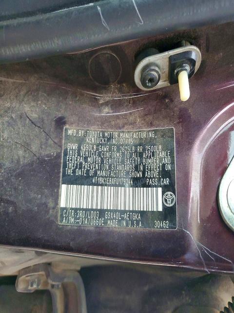 Продаж на аукціоні авто 2015 Toyota Avalon, vin: 4T1BK1EBXFU179244, номер лоту: 69684116