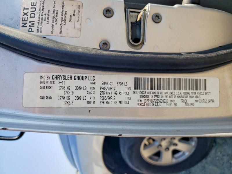 Продаж на аукціоні авто 2011 Dodge Ram 1500, vin: 1D7RV1GP2BS638233, номер лоту: 67454436