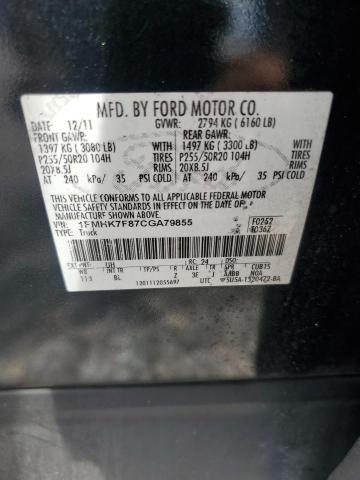 Продаж на аукціоні авто 2012 Ford Explorer, vin: 1FMHK7F87CGA79855, номер лоту: 70918016