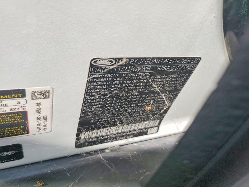 67822456 :رقم المزاد ، SALWR2SU5NA219803 vin ، 2022 Land Rover Range Rover Sport مزاد بيع