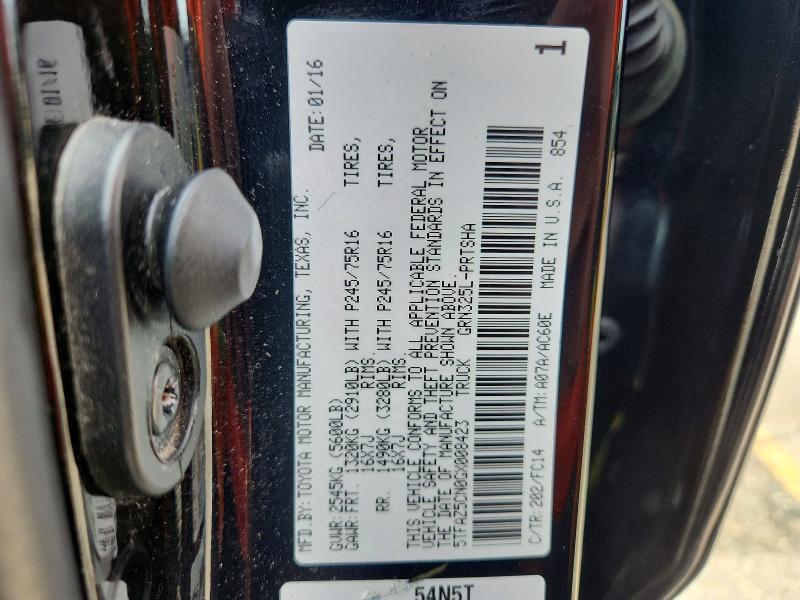 2016 Toyota Tacoma მანქანა იყიდება აუქციონზე, vin: 5TFAZ5CN0GX008423, აუქციონის ნომერი: 67955166