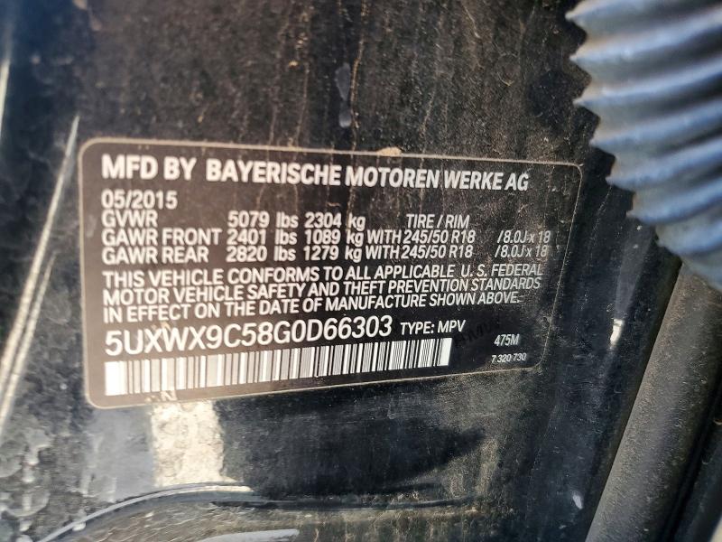 Aukcja sprzedaży 2016 Bmw X3, vin: 5UXWX9C58G0D66303, numer aukcji: 67211946