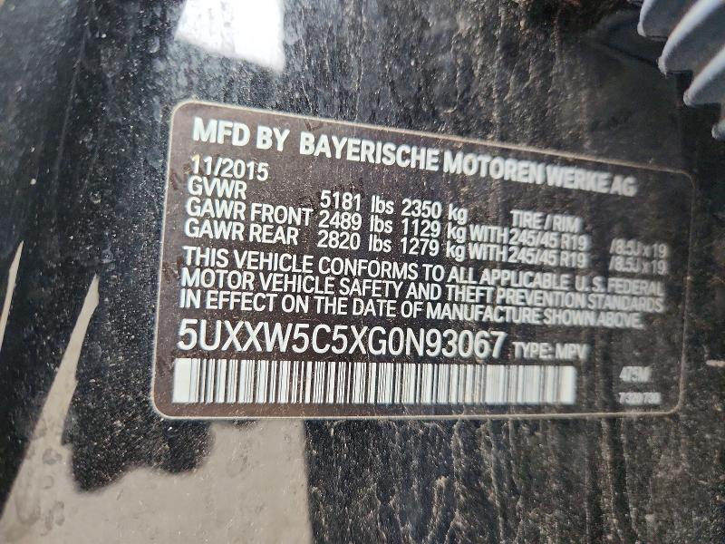 Продаж на аукціоні авто 2016 Bmw X4, vin: 5UXXW5C5XG0N93067, номер лоту: 69345106