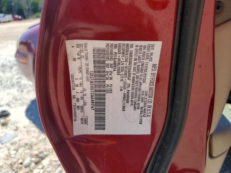 Aukcja sprzedaży 2002 Mercury Sable, vin: 1MEFM50U12A649767, numer aukcji: 68817436