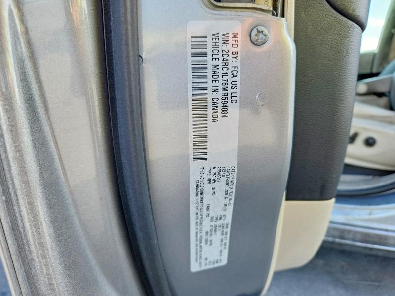 Aukcja sprzedaży 2021 Chrysler Pacifica, vin: 2C4RC1L76MR594084, numer aukcji: 68918746