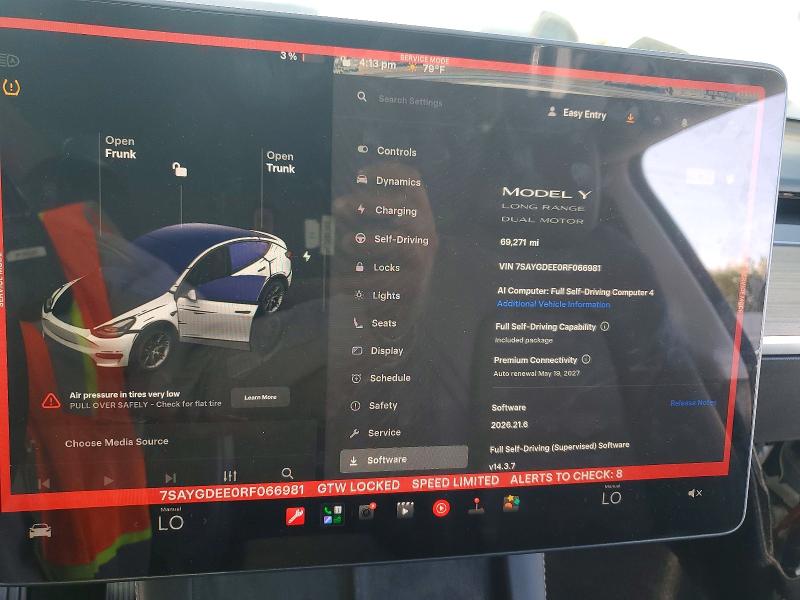 Aukcja sprzedaży 2024 Tesla Model Y, vin: 7SAYGDEE0RF066981, numer aukcji: 67305456