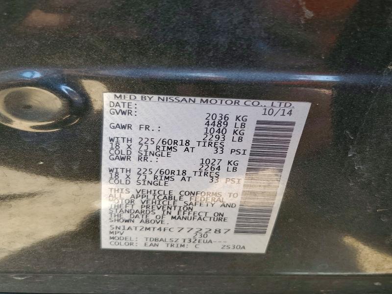Продажа на аукционе авто 2015 Nissan Rogue, vin: 5N1AT2MT4FC772287, номер лота: 69239356