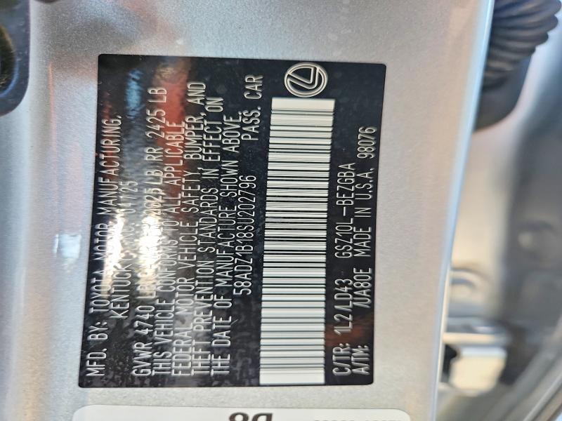 Aukcja sprzedaży 2025 Lexus Es 350, vin: 58ADZ1B18SU202796, numer aukcji: 69905386