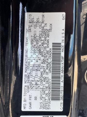 70570556 :رقم المزاد ، 5TFUU4EN9DX065377 vin ، 2013 Toyota Tacoma مزاد بيع