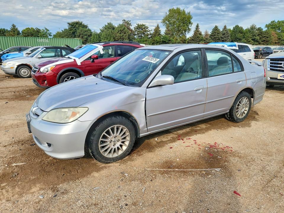 2005 Honda Civic მანქანა იყიდება აუქციონზე, vin: 1HGES25795L008350, აუქციონის ნომერი: 68928576