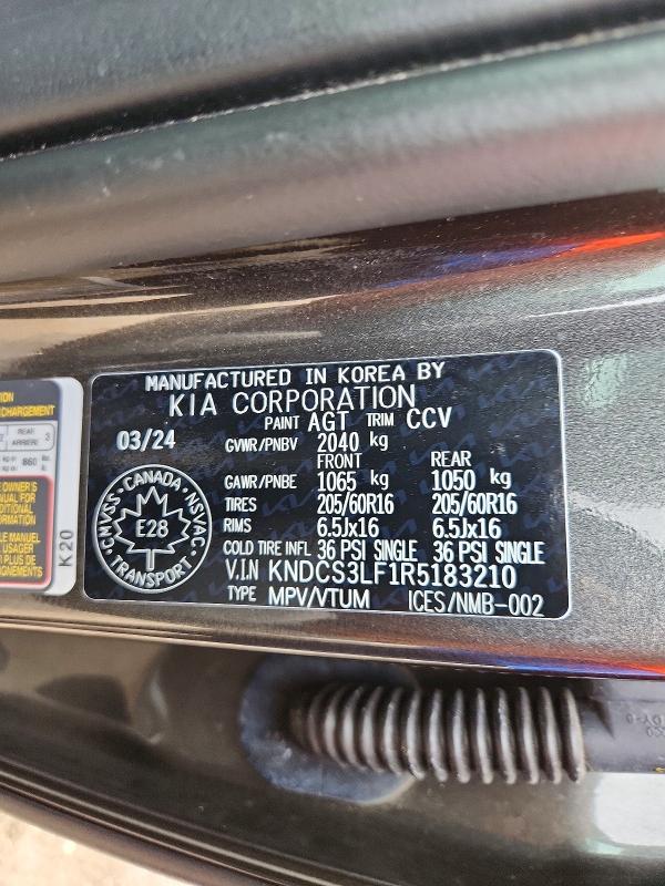 2024 Kia Niro მანქანა იყიდება აუქციონზე, vin: KNDCS3LF1R5183210, აუქციონის ნომერი: 65865956