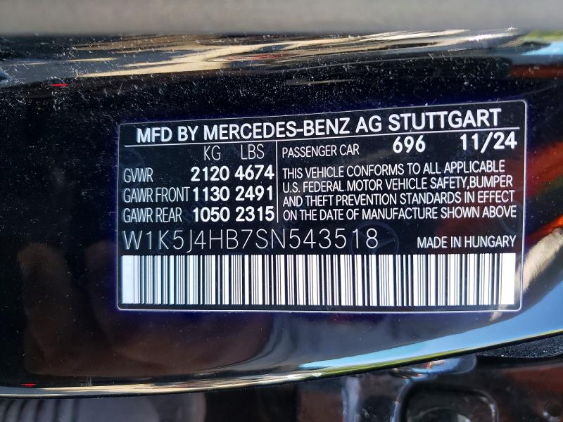 Продаж на аукціоні авто 2025 Mercedes-benz Cla, vin: W1K5J4HB7SN543518, номер лоту: 68670636
