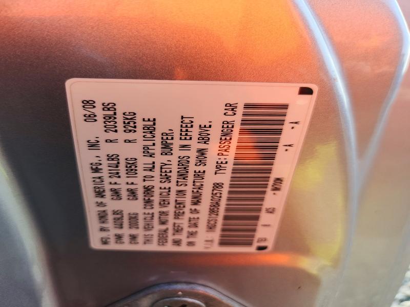 Продаж на аукціоні авто 2008 Honda Accord, vin: 1HGCS12858A025788, номер лоту: 70411536