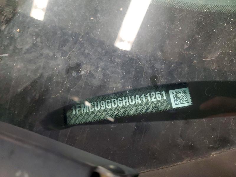 2017 Ford Escape მანქანა იყიდება აუქციონზე, vin: 1FMCU9GD6HUA11261, აუქციონის ნომერი: 67249756