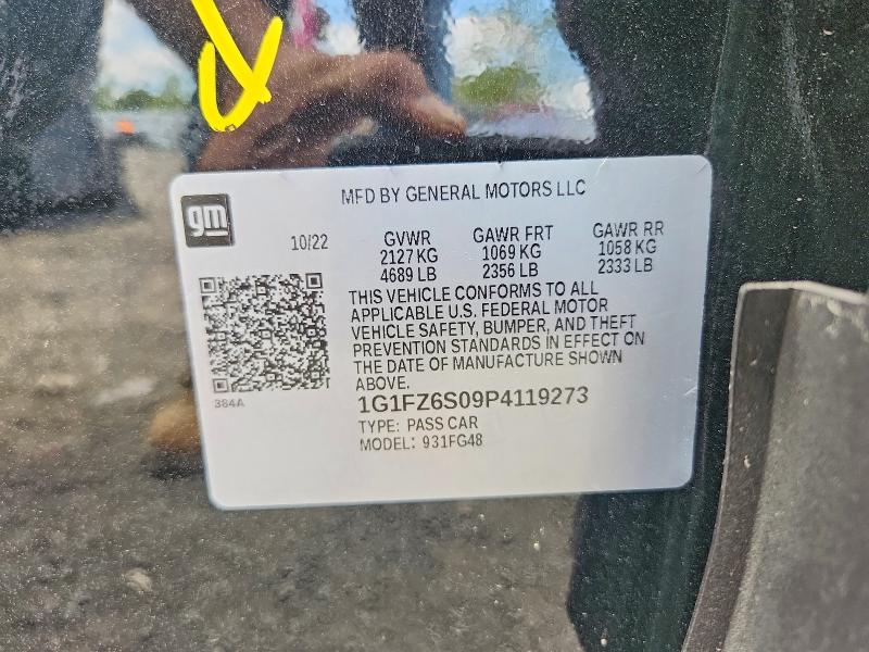 69391986 :رقم المزاد ، 1G1FZ6S09P4119273 vin ، 2023 Chevrolet Bolt Euv مزاد بيع