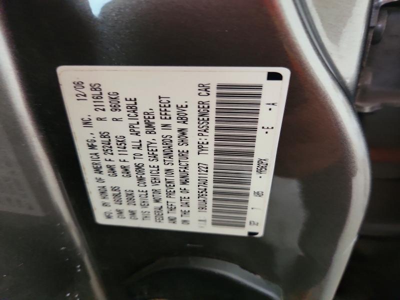 68611206 :رقم المزاد ، 19UUA76547A011227 vin ، 2007 Acura Tl مزاد بيع