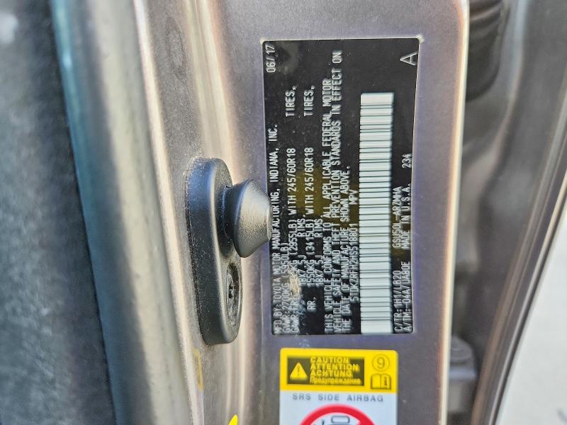 69635796 :رقم المزاد ، 5TDKZRFH2HS518801 vin ، 2017 Toyota Highlander مزاد بيع