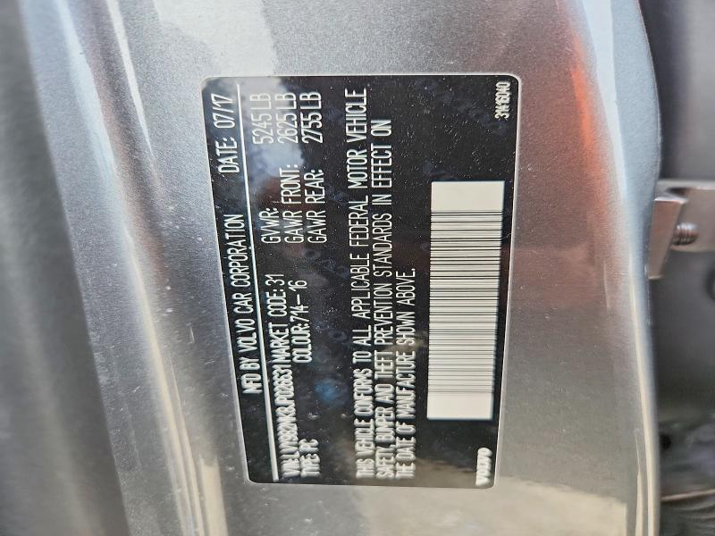 70164216 :رقم المزاد ، LVY982MK8JP026631 vin ، 2018 Volvo S90 مزاد بيع