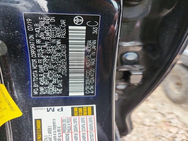 Aukcja sprzedaży 2020 Toyota Corolla, vin: JTDS4RCE9LJ040181, numer aukcji: 69968406