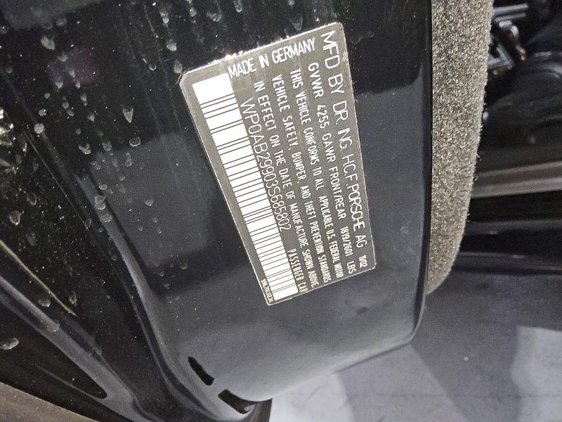 Продаж на аукціоні авто 2003 Porsche 911, vin: WP0AB29903S685802, номер лоту: 73118026