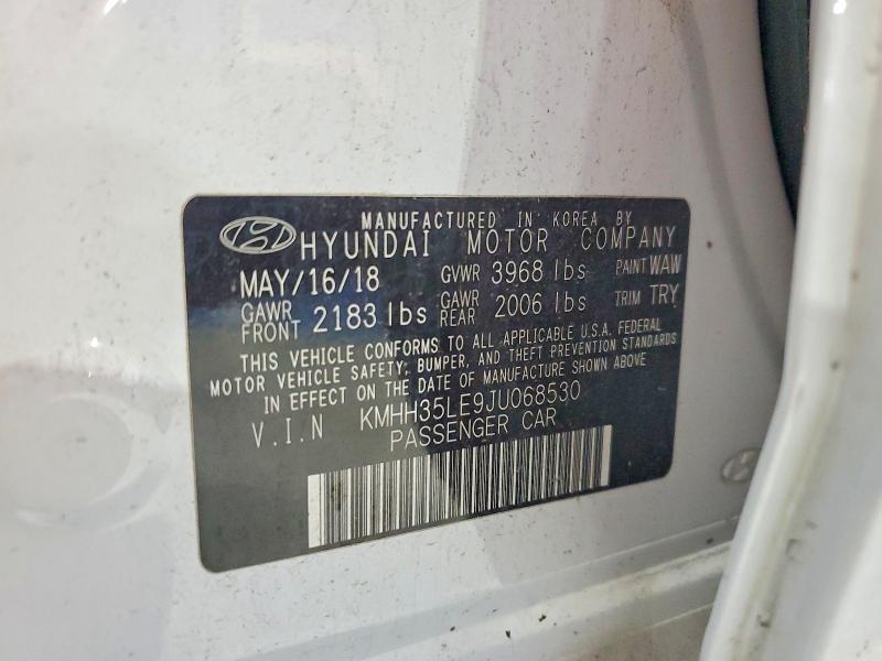 2018 Hyundai Elantra Gt მანქანა იყიდება აუქციონზე, vin: KMHH35LE9JU068530, აუქციონის ნომერი: 70137826