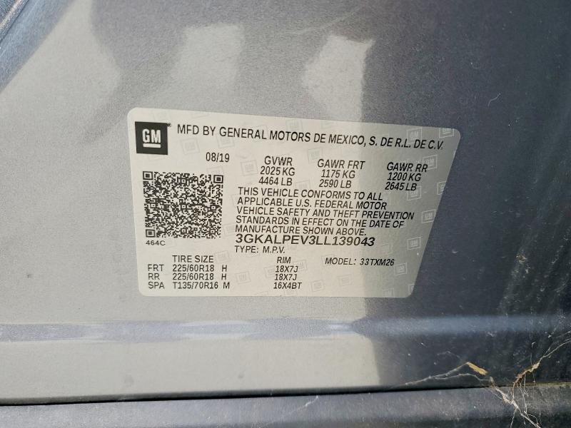 Продаж на аукціоні авто 2020 Gmc Terrain, vin: 3GKALPEV3LL139043, номер лоту: 67641146