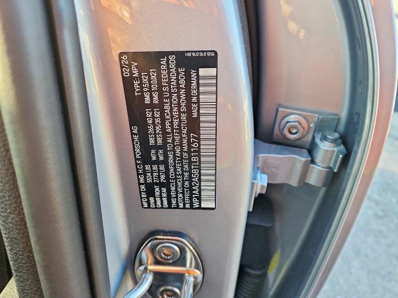 2026 Porsche Macan მანქანა იყიდება აუქციონზე, vin: WP1AA2A58TLB11677, აუქციონის ნომერი: 69396146