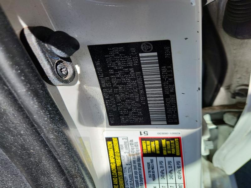 Aukcja sprzedaży 2019 Toyota Camry, vin: 4T1B11HK7KU806278, numer aukcji: 70538366