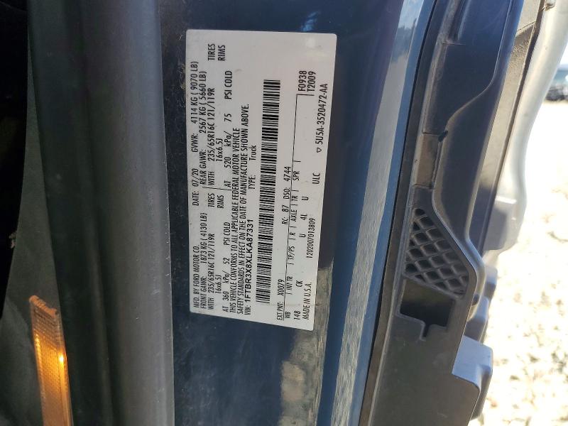 65955676 :رقم المزاد ، 1FTBR3X8XLKA87331 vin ، 2020 Ford Transit 250 مزاد بيع