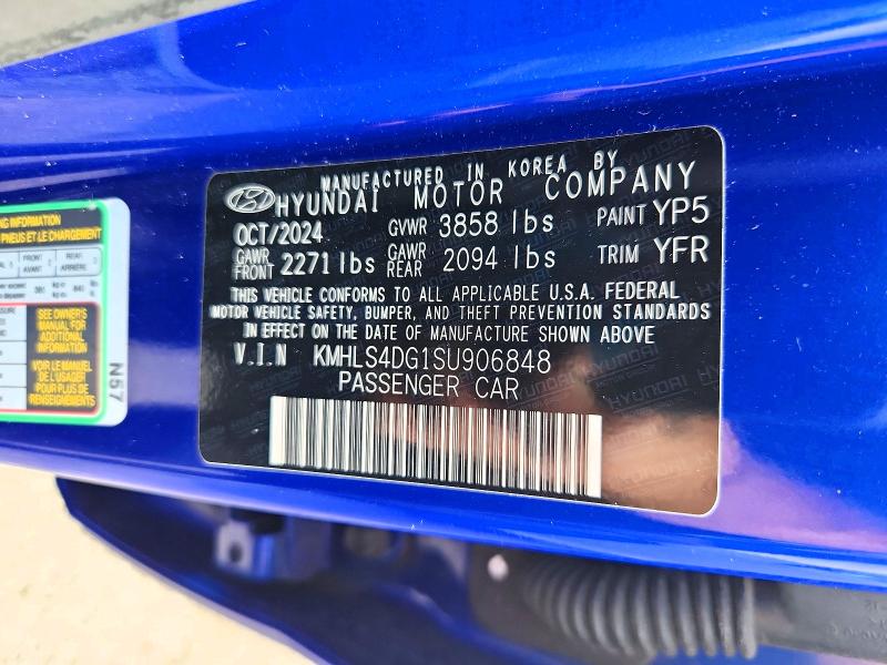68968606 :رقم المزاد ، KMHLS4DG1SU906848 vin ، 2025 Hyundai Elantra مزاد بيع