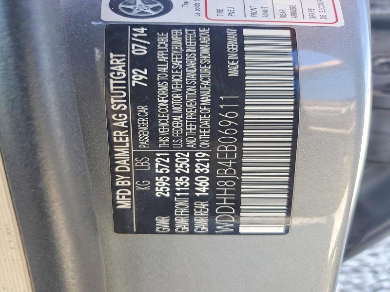 2014 Mercedes-benz E მანქანა იყიდება აუქციონზე, vin: WDDHH8JB4EB069611, აუქციონის ნომერი: 68934556