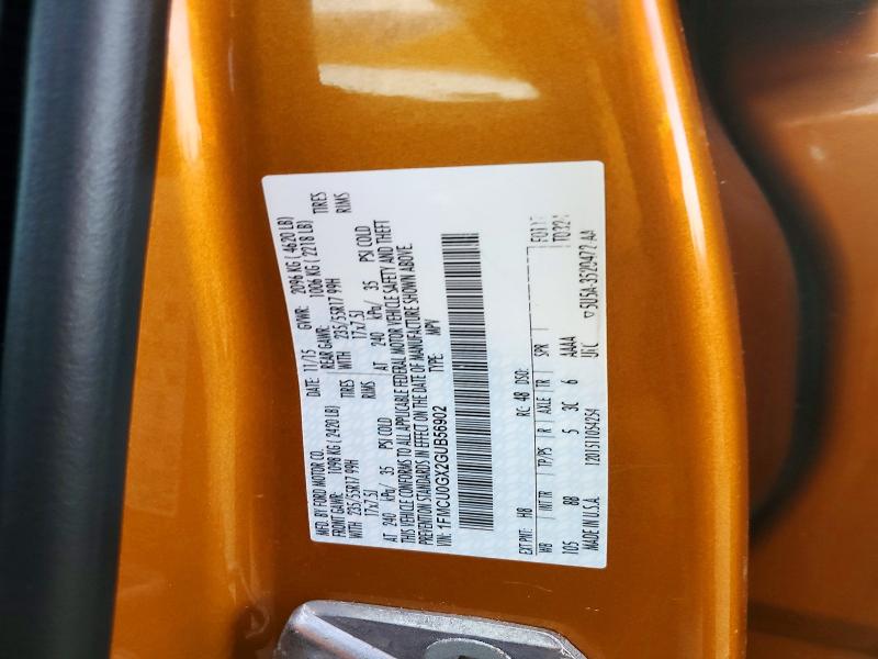 Продажа на аукционе авто 2016 Ford Escape, vin: 1FMCU0GX2GUB56902, номер лота: 70904786