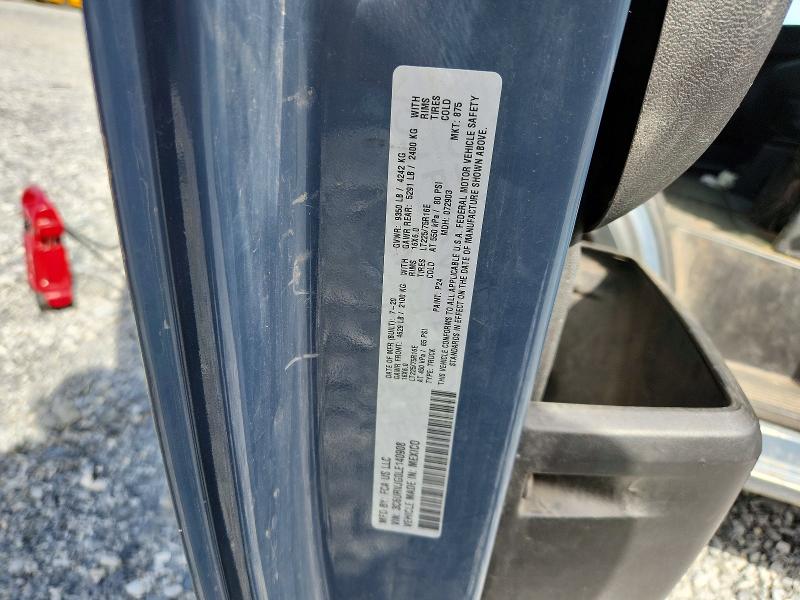69054116 :رقم المزاد ، 3C6URVJG0LE140908 vin ، 2020 Ram Promaster 3500 مزاد بيع